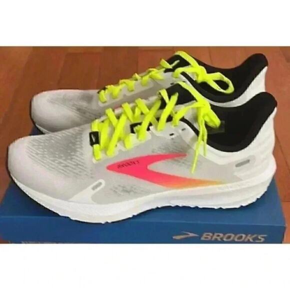 Brooks Launch 9 110386 1D 148 Sz 10 white/nightlife NIB - Picture 1 of 5